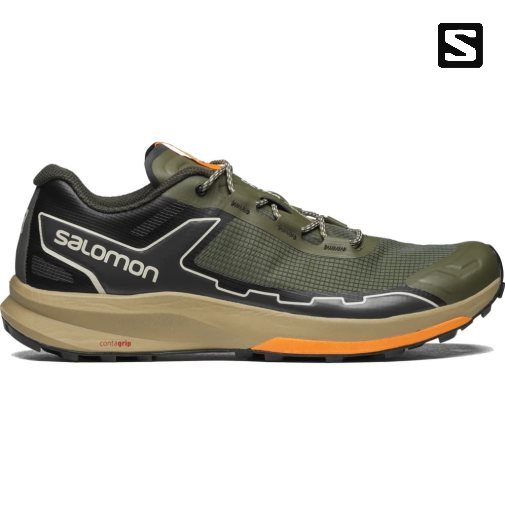 Olive Salomon Ultra Raid Men's Sneakers | PH 80195J